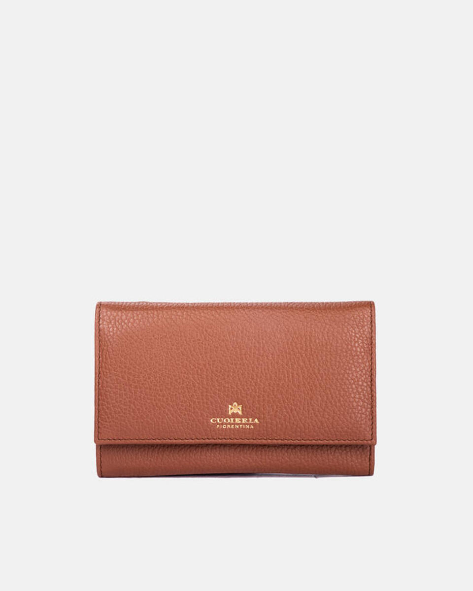 Large continental wallet CARAMEL  - Women's Wallets - Women's Wallets - Wallets - Cuoieria Fiorentina