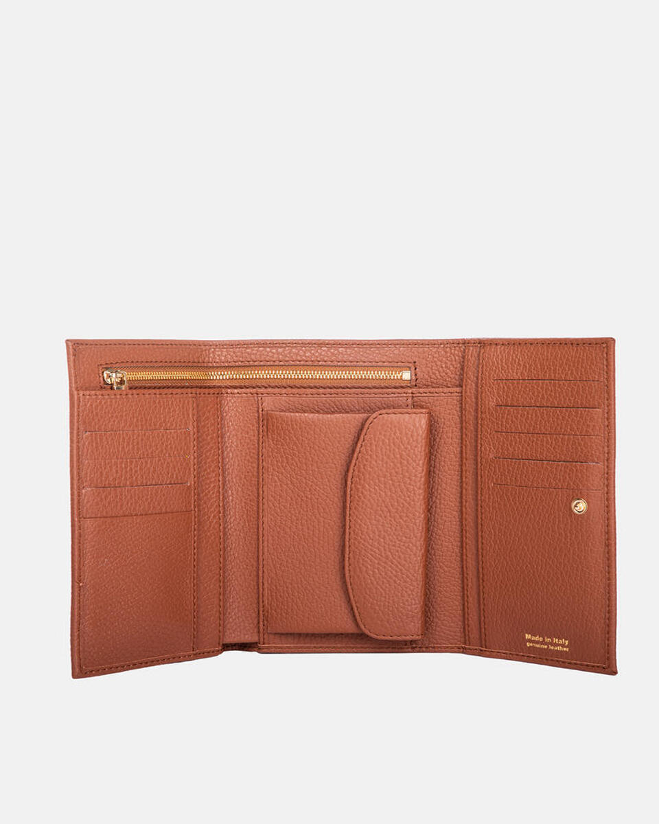 Large continental wallet CARAMEL  - Women's Wallets - Women's Wallets - Wallets - Cuoieria Fiorentina