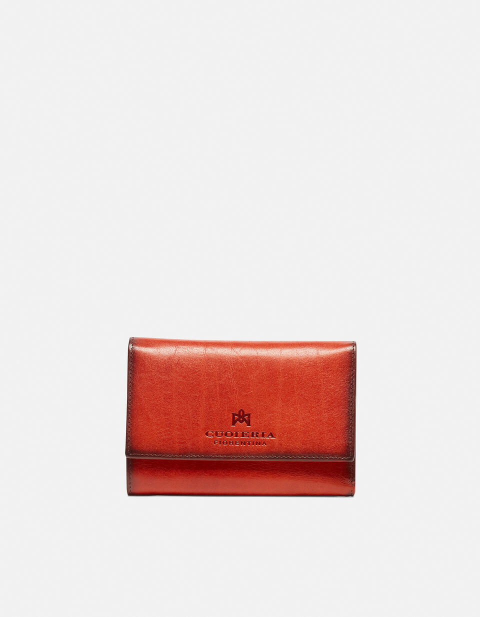 Bifold wallet with side burnt effect - Women's Wallets - Women's Wallets | Wallets ARANCIO - Women's Wallets - Women's Wallets | WalletsCuoieria Fiorentina