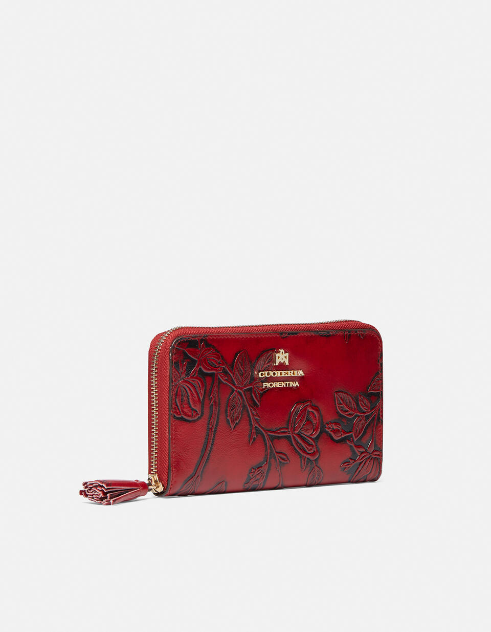 Zip around wallet Red  - Women's Wallets - Women's Wallets - Wallets - Cuoieria Fiorentina