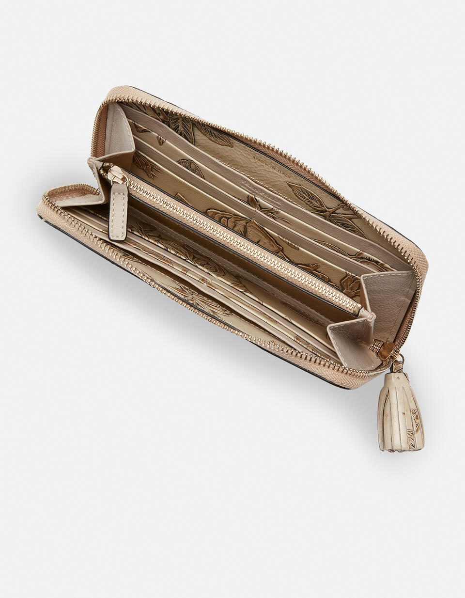 Zip around wallet Taupe  - Women's Wallets - Women's Wallets - Wallets - Cuoieria Fiorentina