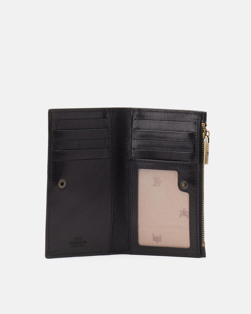 Vertical card holder Black  - Women's Wallets - Wallets - Cuoieria Fiorentina