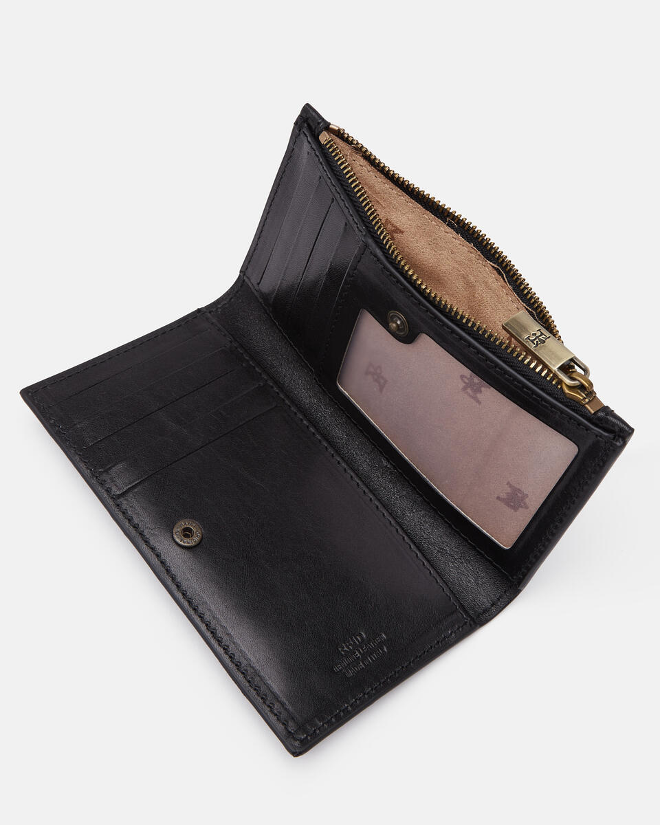 Vertical card holder Black  - Women's Wallets - Wallets - Cuoieria Fiorentina