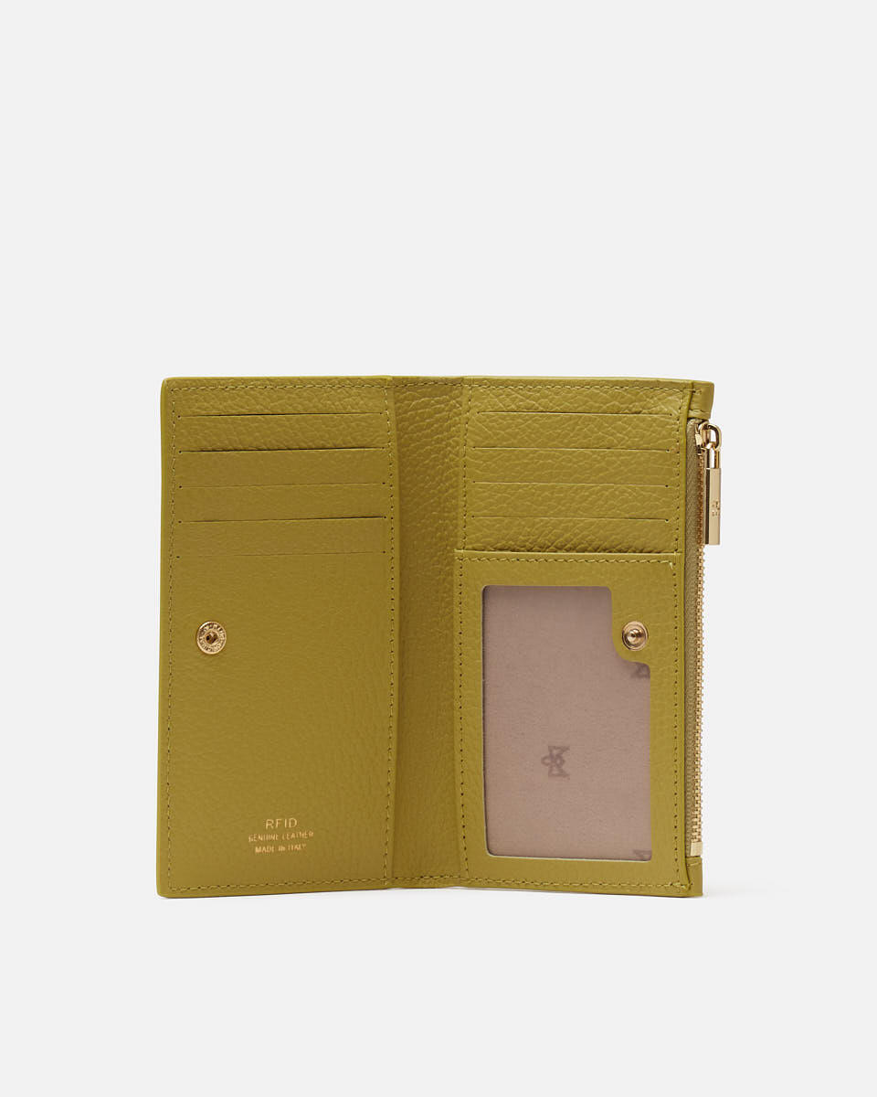 Vertical card holder Lime  - Accessories - Special Price - Cuoieria Fiorentina