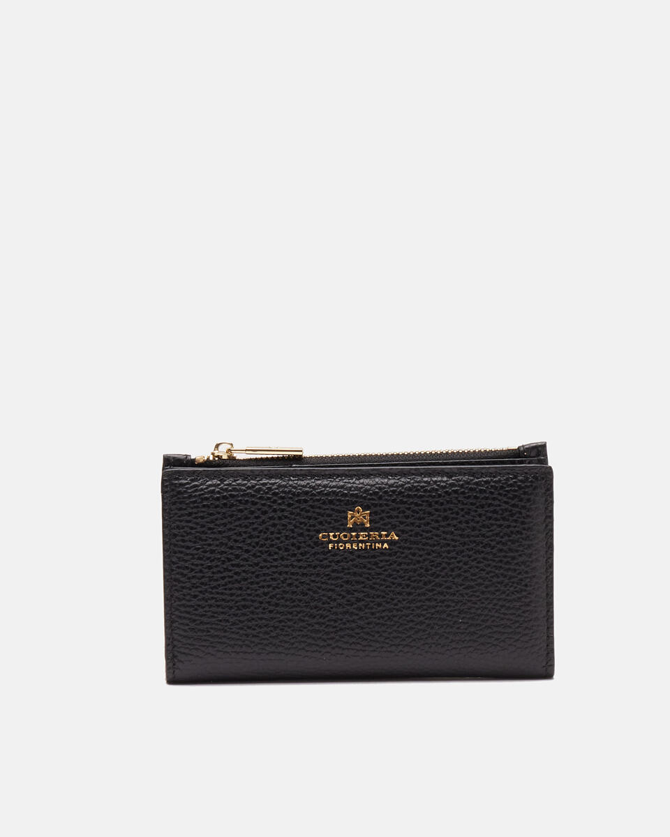 Vertical card holder Black  - Women's Wallets - Women's Wallets - Wallets - Cuoieria Fiorentina