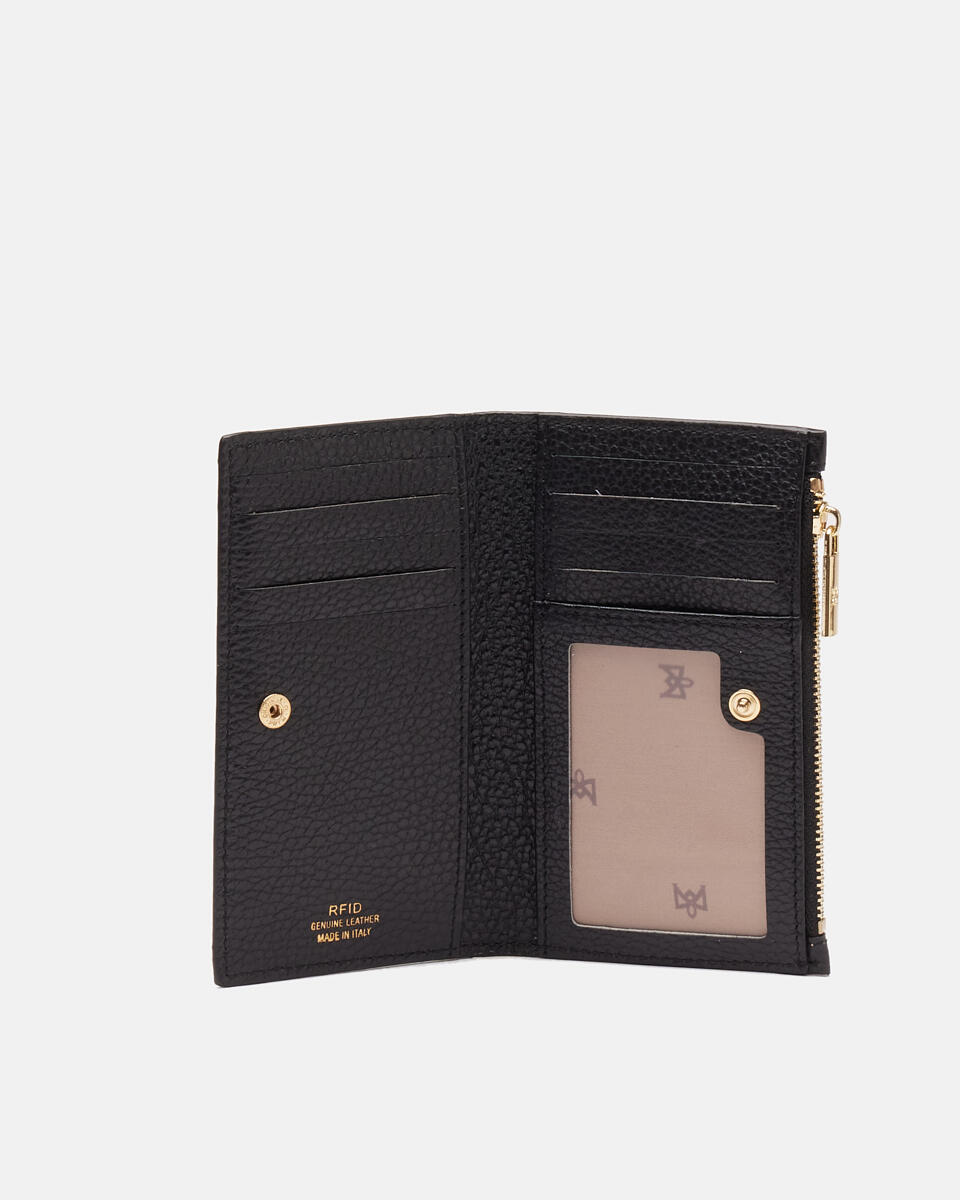 Vertical card holder Black  - Women's Wallets - Women's Wallets - Wallets - Cuoieria Fiorentina