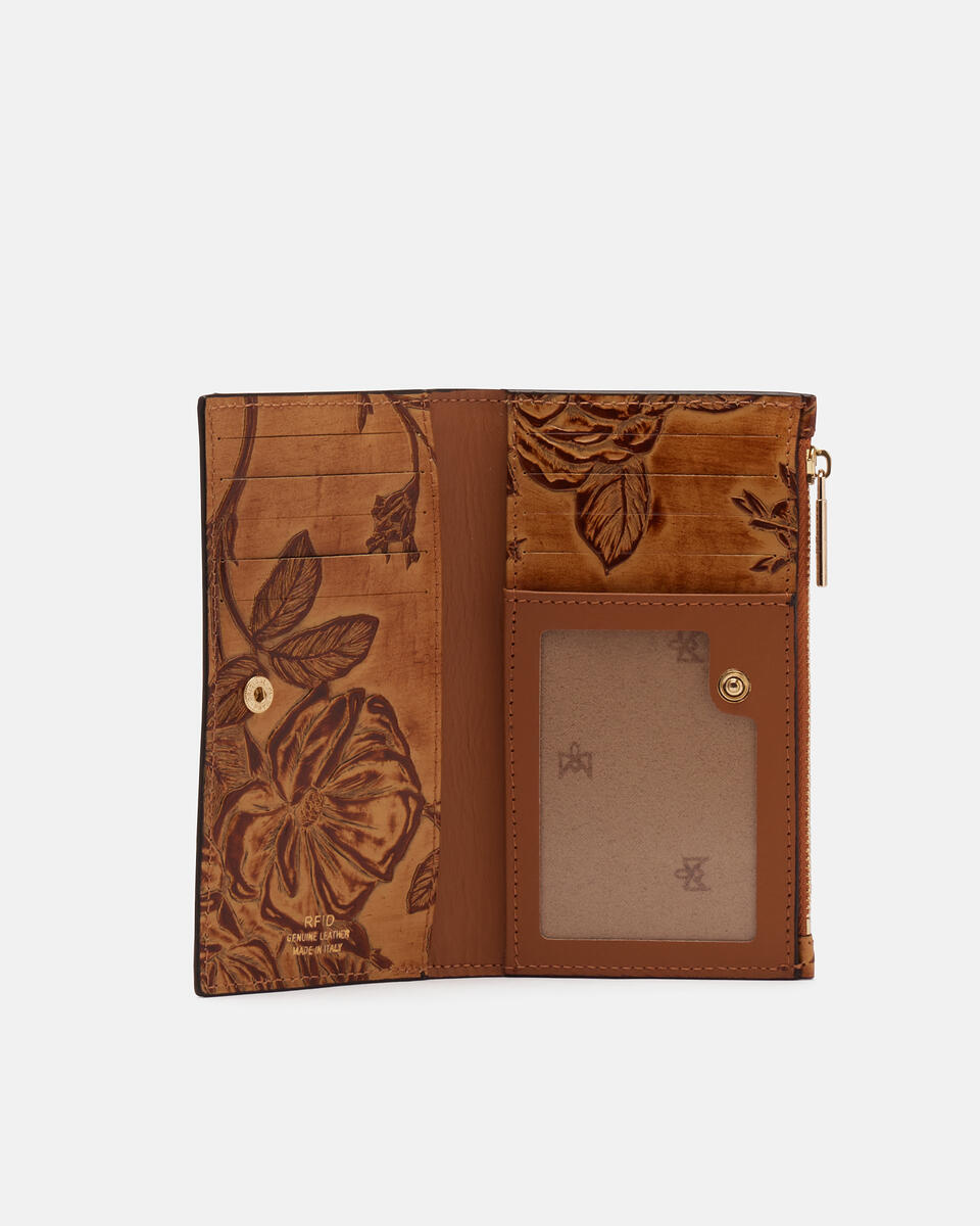 Vertical card holder Beige  - Women's Wallets - Wallets - Cuoieria Fiorentina