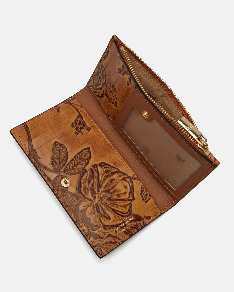 Vertical card holder Beige  - Women's Wallets - Wallets - Cuoieria Fiorentina