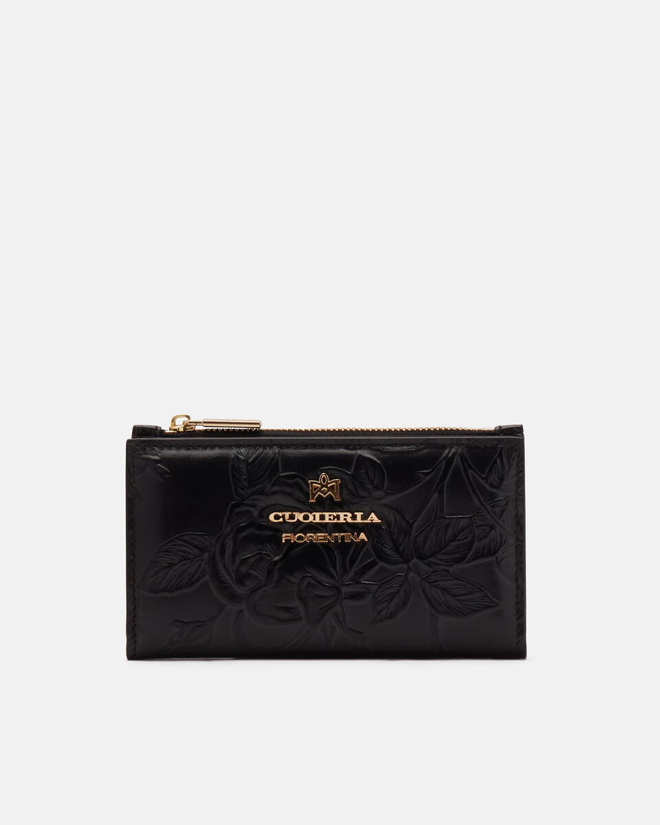 Vertical card holder Black  - Women's Wallets - Wallets - Cuoieria Fiorentina