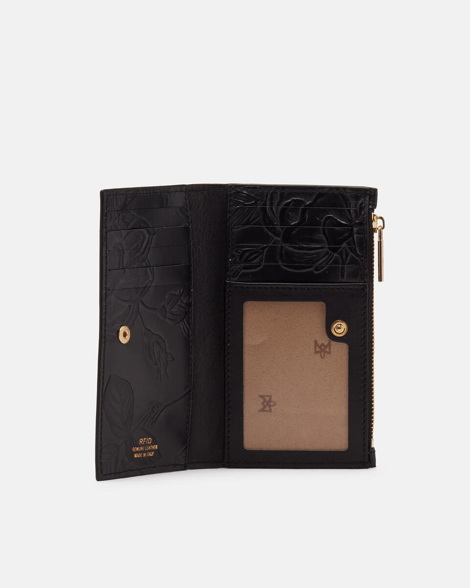 Vertical card holder Black  - Women's Wallets - Wallets - Cuoieria Fiorentina