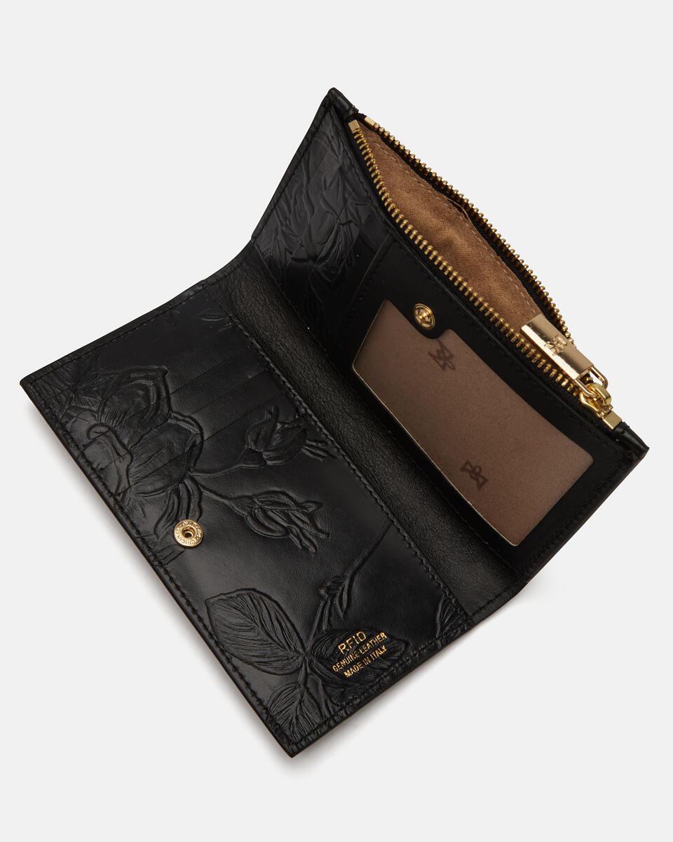 Vertical card holder Black  - Women's Wallets - Wallets - Cuoieria Fiorentina