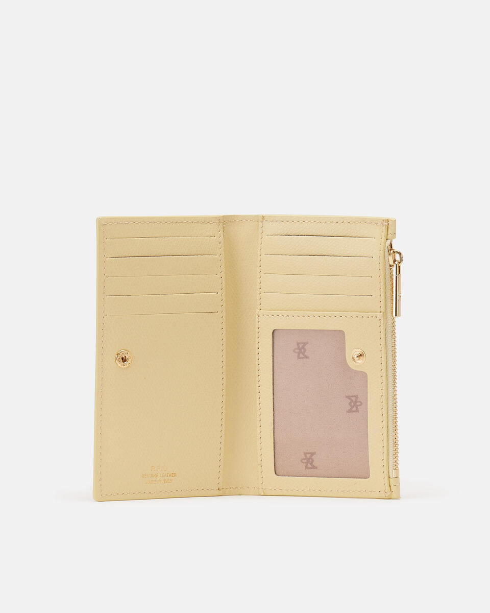 Vertical card holder Lime  - Women's Wallets - Women's Wallets - Wallets - Cuoieria Fiorentina