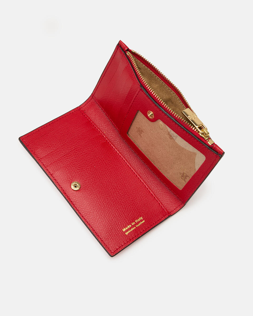Vertical card holder Tomato  - Women's Wallets - Women's Wallets - Wallets - Cuoieria Fiorentina