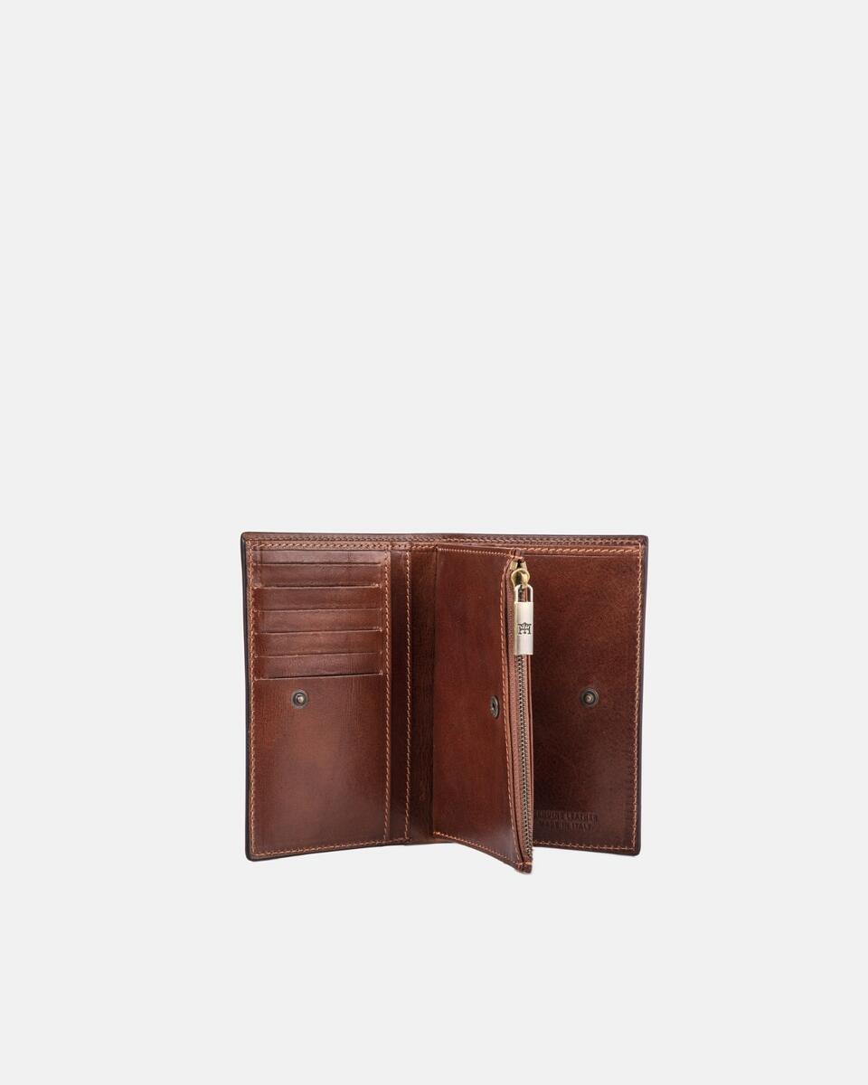 VERTICAL WALLET Brown  - Women's Wallets - Women's Wallets - Wallets - Cuoieria Fiorentina