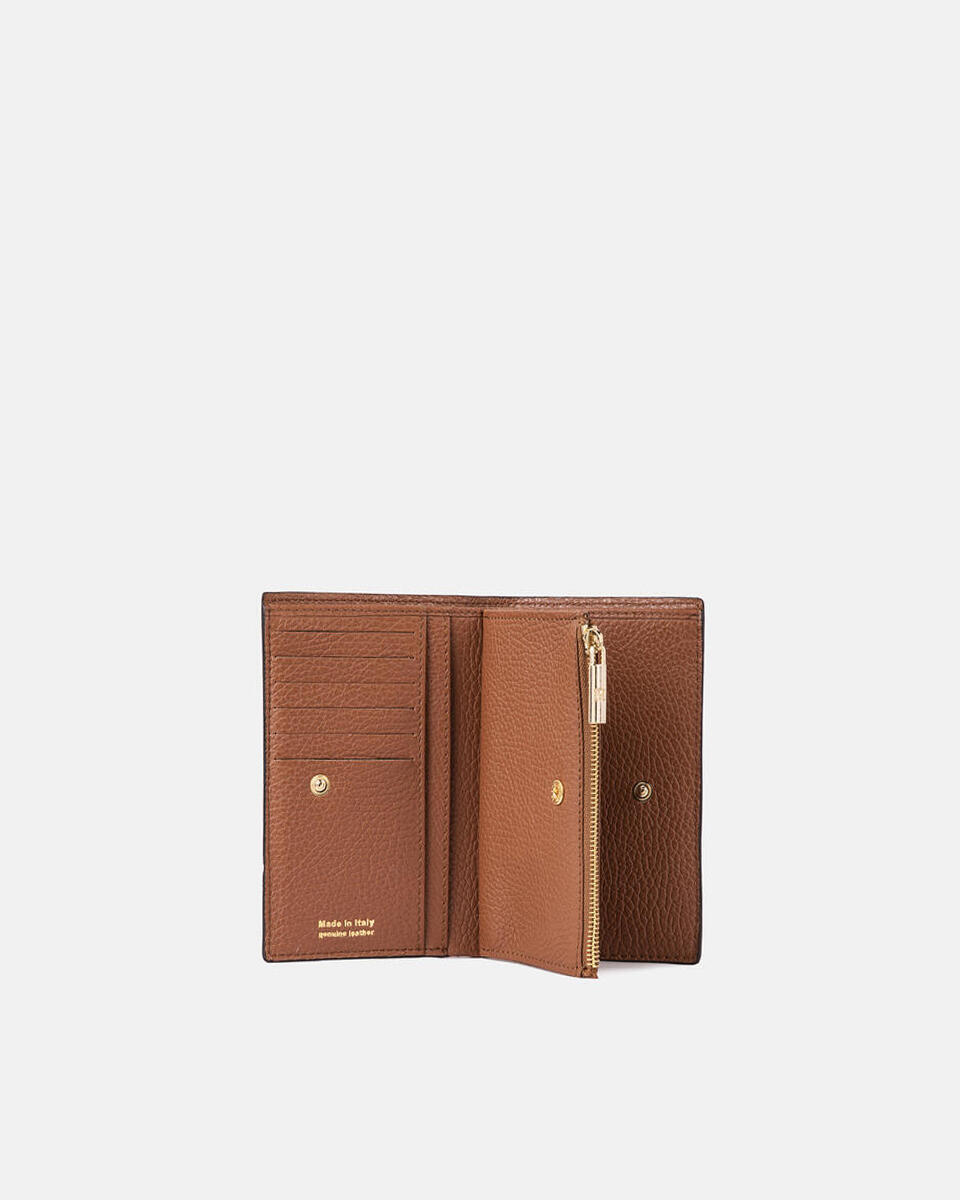 Vertical wallet Caramel  - Women's Wallets - Women's Wallets - Wallets - Cuoieria Fiorentina