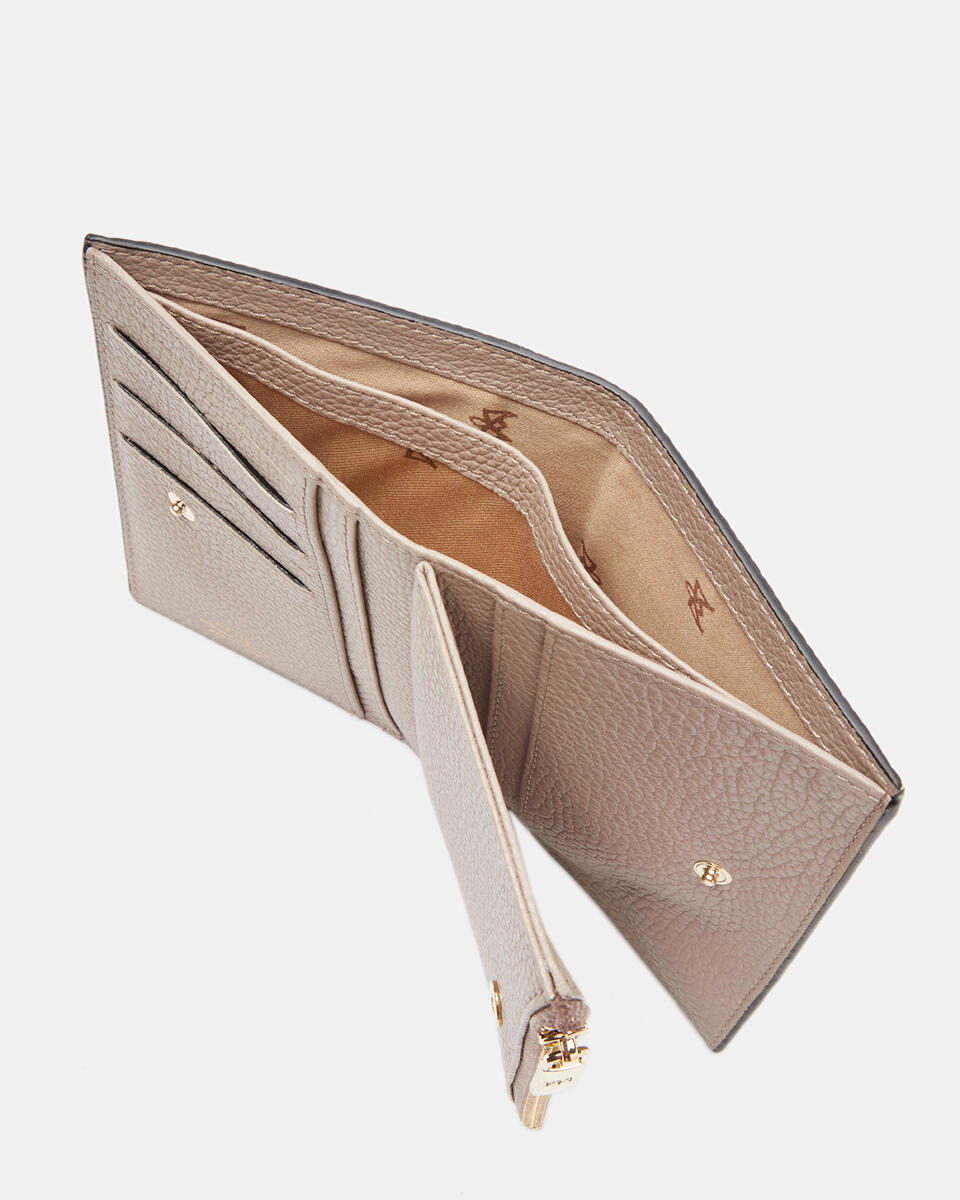 Vertical wallet Taupe  - Women's Wallets - Women's Wallets - Wallets - Cuoieria Fiorentina