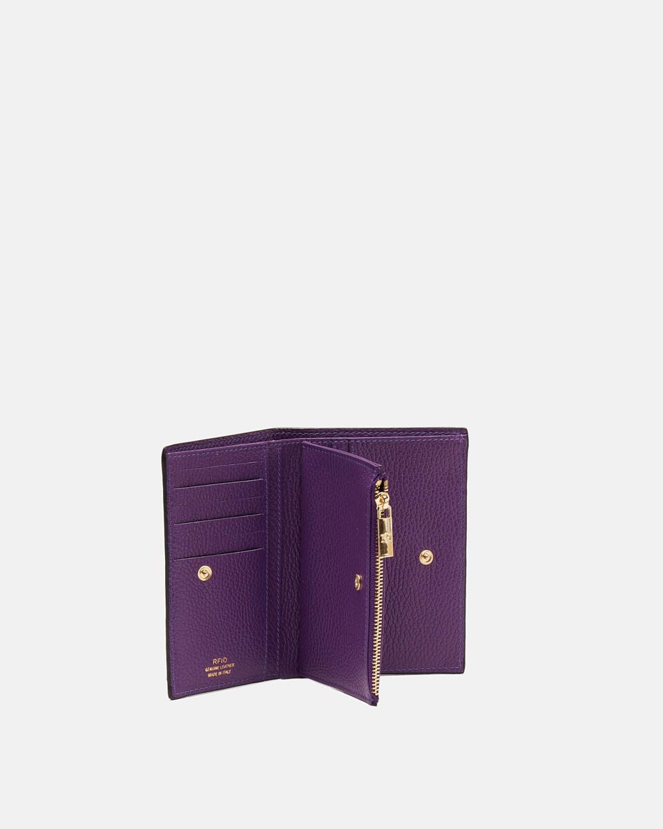 Vertical wallet Purple  - Women's Wallets - Women's Wallets - Wallets - Cuoieria Fiorentina