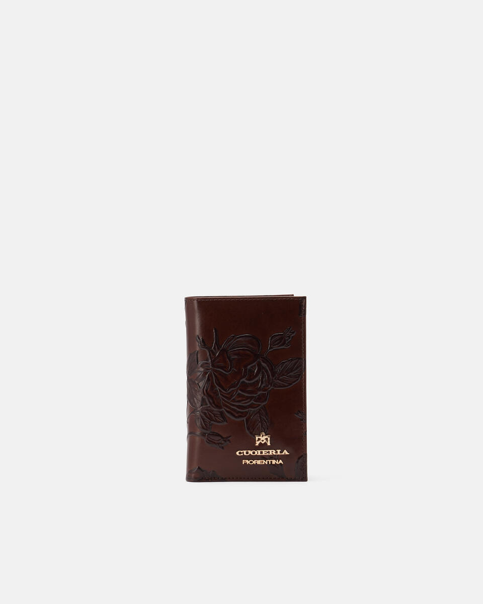 Vertical wallet Mahogany  - Women's Wallets - Wallets - Cuoieria Fiorentina