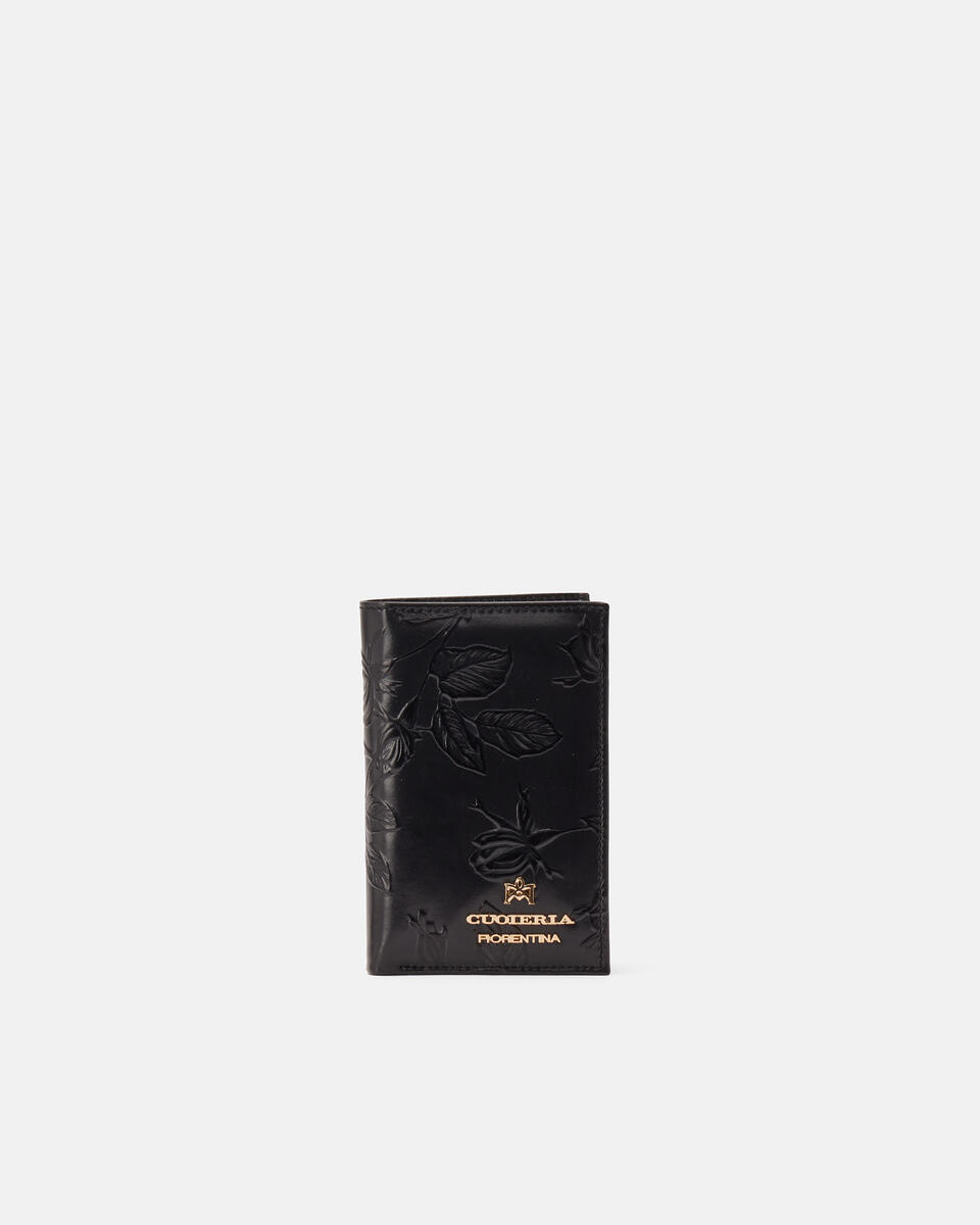 Vertical wallet Black  - Cuoieria Fiorentina