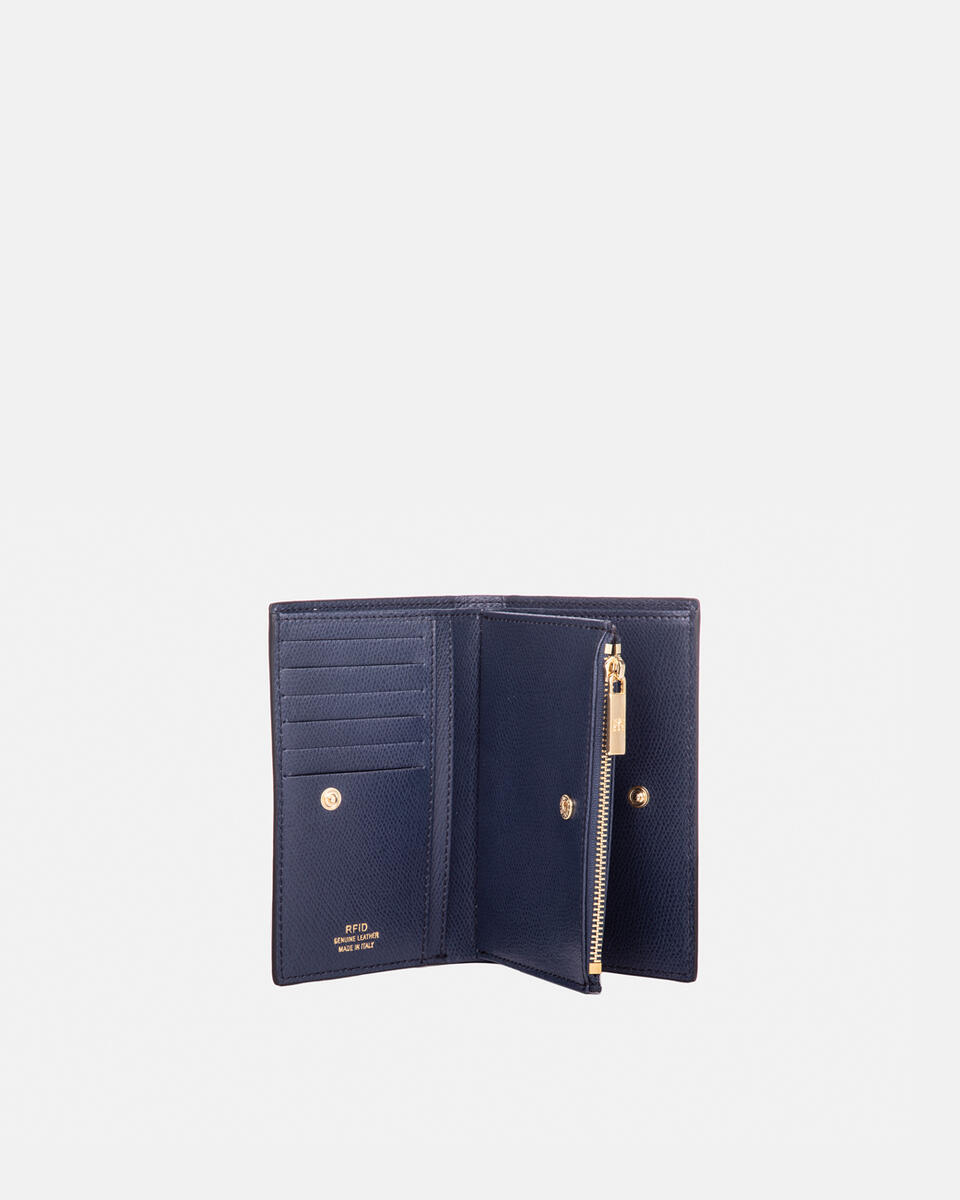 Vertical wallet Navy  - Women's Wallets - Women's Wallets - Wallets - Cuoieria Fiorentina