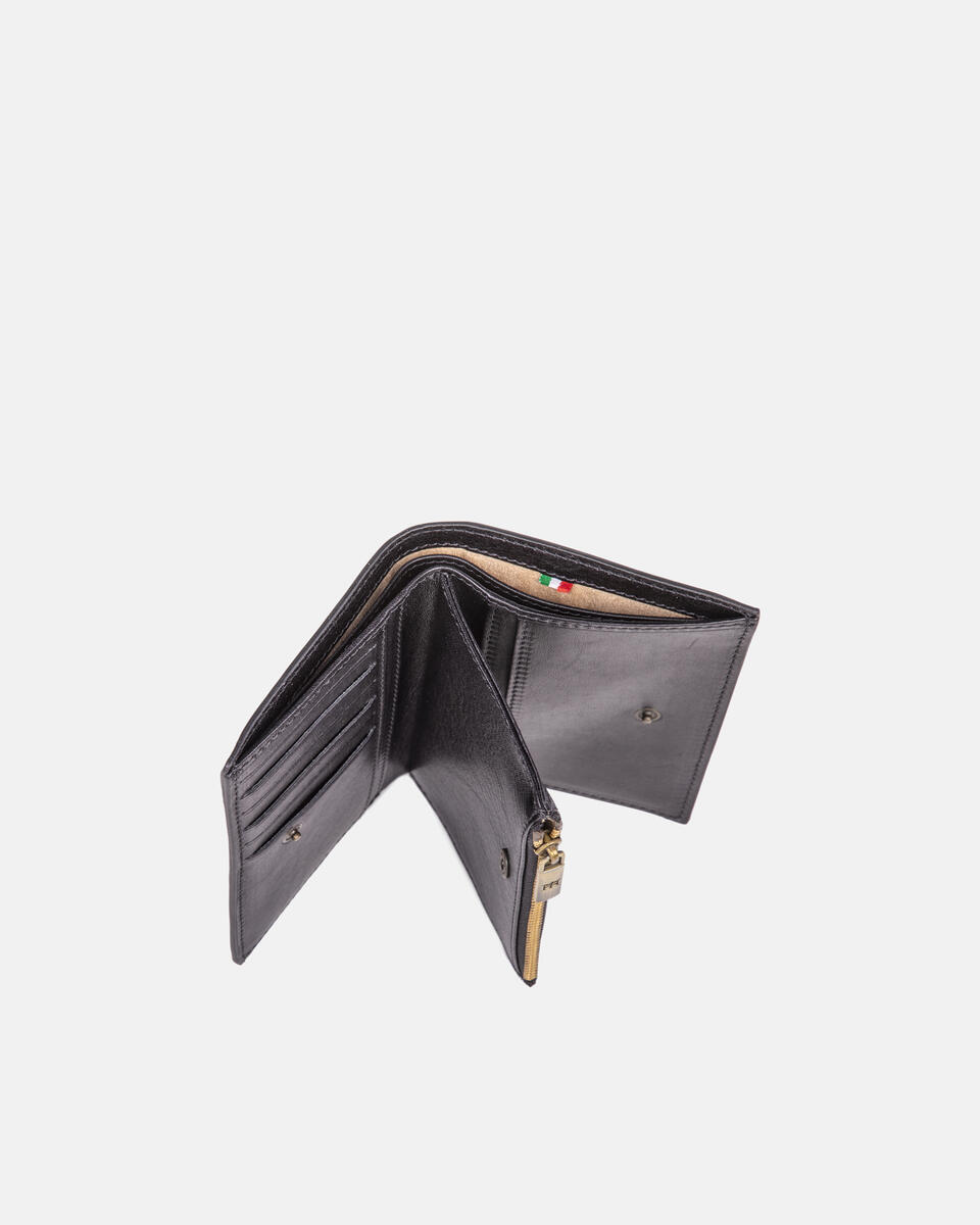 Wallet with central zip - Women's Wallets - Women's Wallets | Wallets NERO - Women's Wallets - Women's Wallets | WalletsCuoieria Fiorentina