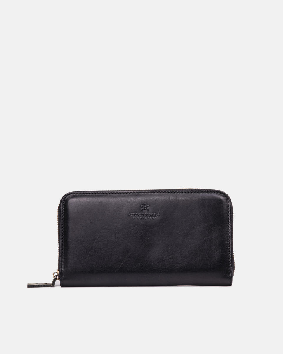 Zip around wallet Black  - Women's Wallets - Wallets - Cuoieria Fiorentina