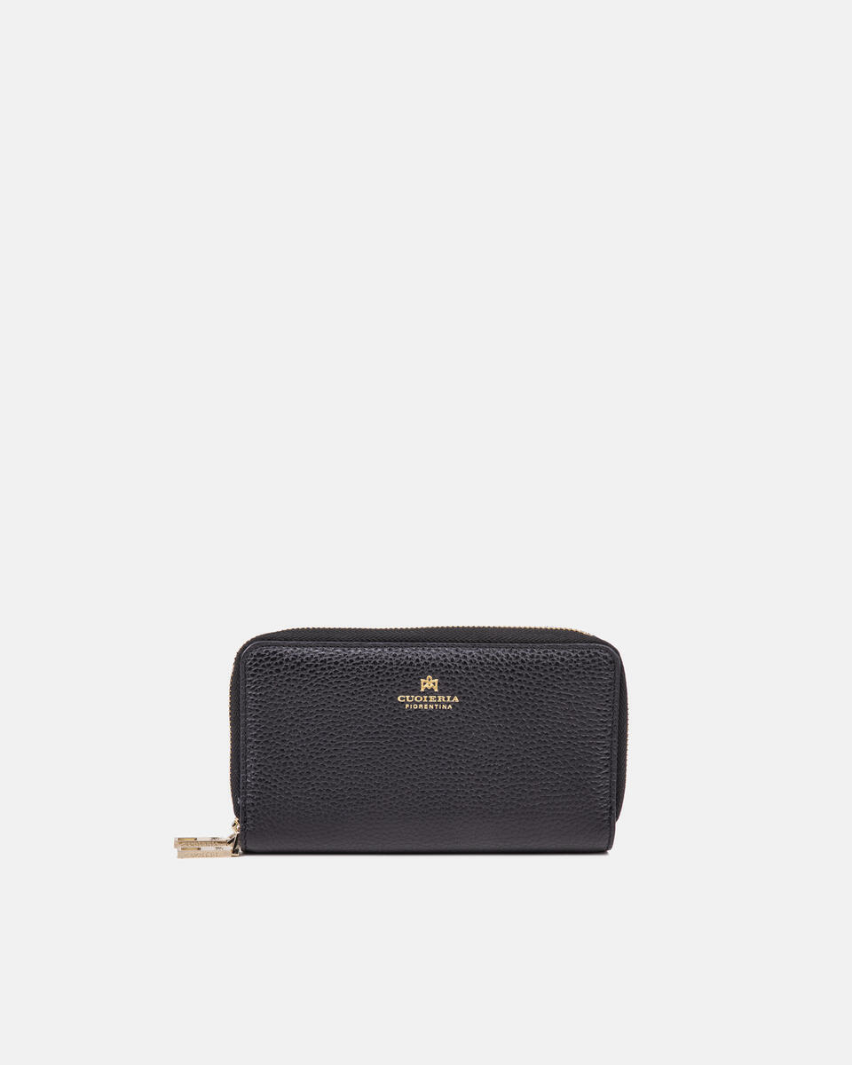 Zip around wallet Black  - Women's Wallets - Women's Wallets - Wallets - Cuoieria Fiorentina