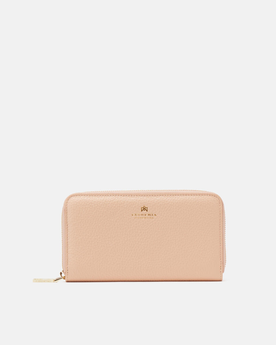 Zip around wallet Peach  - Women's Wallets - Wallets - Cuoieria Fiorentina