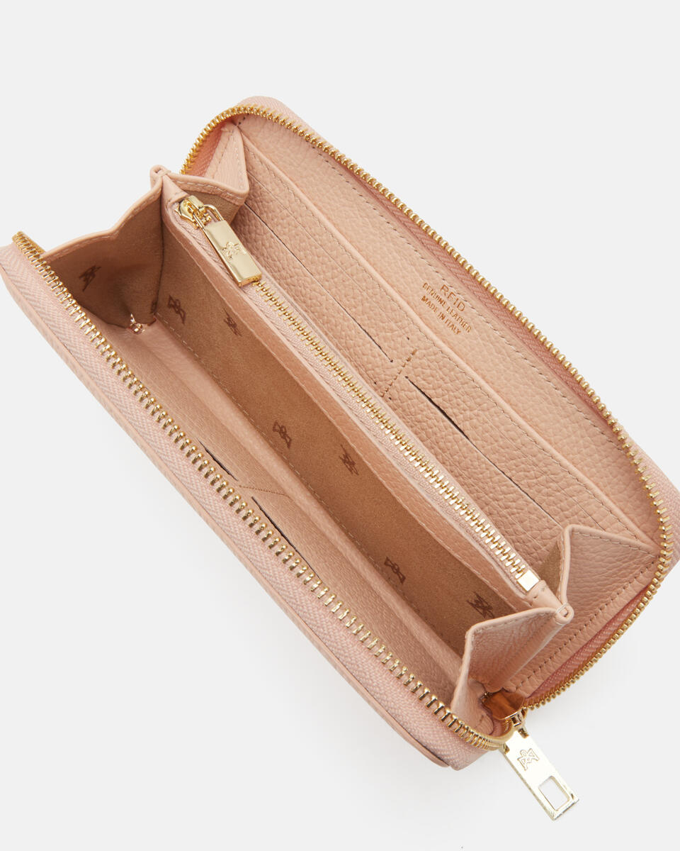 Zip around wallet Peach  - Women's Wallets - Wallets - Cuoieria Fiorentina