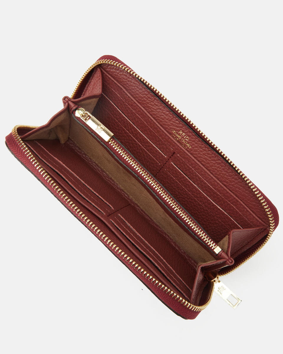 Zip around wallet Rosewood  - Women's Wallets - Wallets - Cuoieria Fiorentina