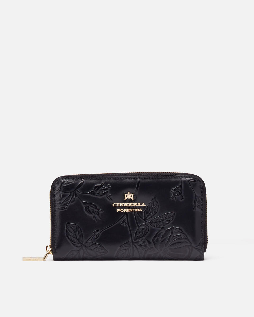 Zip around wallet Black  - Women's Wallets - Women's Wallets - Wallets - Cuoieria Fiorentina