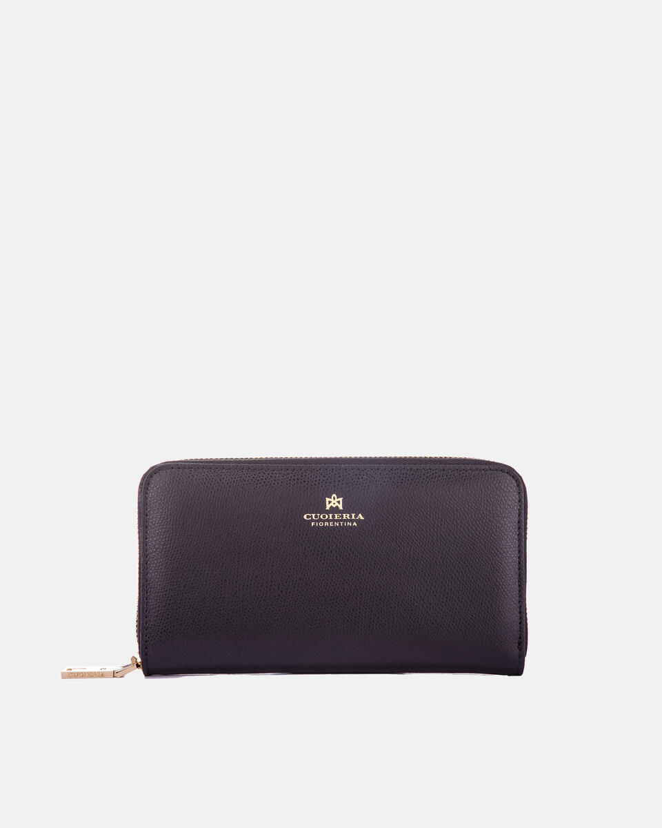 Zip around wallet Black  - Women's Wallets - Women's Wallets - Wallets - Cuoieria Fiorentina