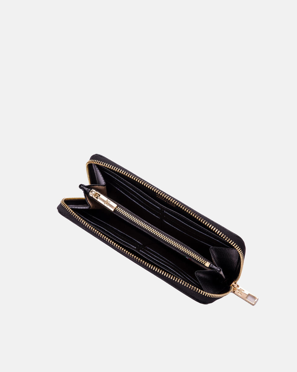 Zip around wallet Black  - Women's Wallets - Women's Wallets - Wallets - Cuoieria Fiorentina