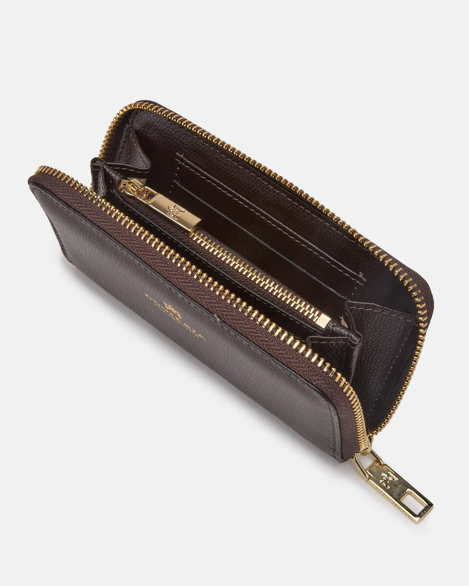 Zip around wallet Dark brown  - Women's Wallets - Women's Wallets - Wallets - Cuoieria Fiorentina