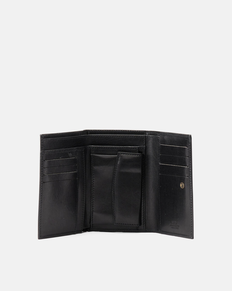 Continental wallet Black  - Women's Wallets - Wallets - Cuoieria Fiorentina