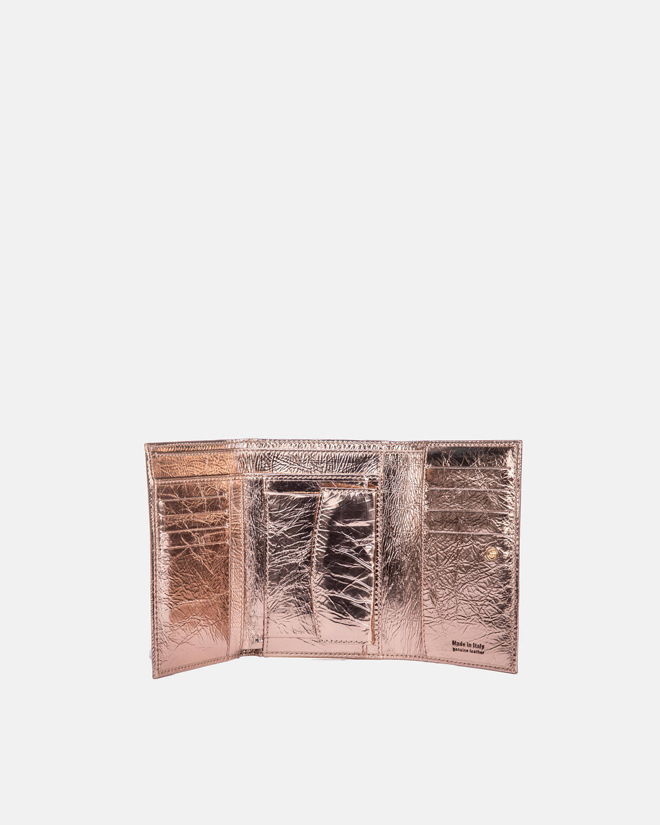 Candy glam portafoglio bifold Rame  - Portafogli Donna - Portafogli Donna - Portafogli - Cuoieria Fiorentina