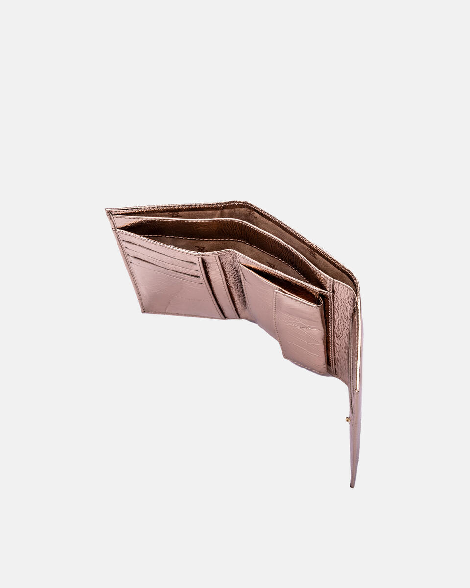 Candy glam portafoglio bifold Rame  - Portafogli Donna - Portafogli Donna - Portafogli - Cuoieria Fiorentina