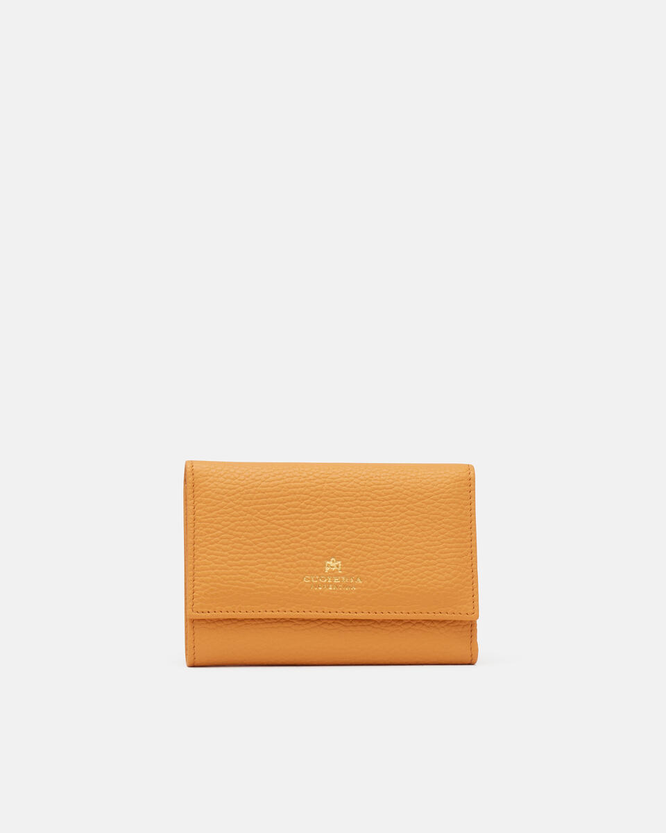 Velvet portafoglio bifold Apricot  - Portafogli Donna - Portafogli - Cuoieria Fiorentina