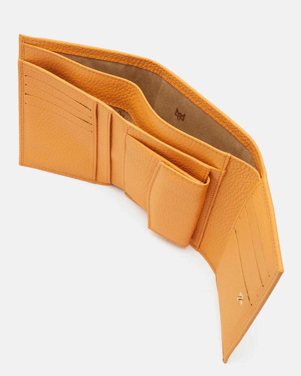 Velvet portafoglio bifold Apricot  - Portafogli Donna - Portafogli - Cuoieria Fiorentina