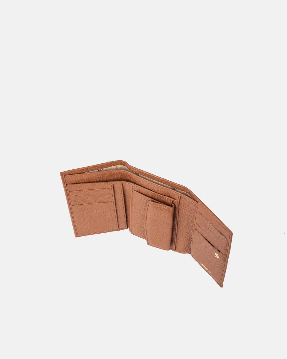 Velvet portafoglio bifold Caramel  - Portafogli Donna - Portafogli Donna - Portafogli - Cuoieria Fiorentina