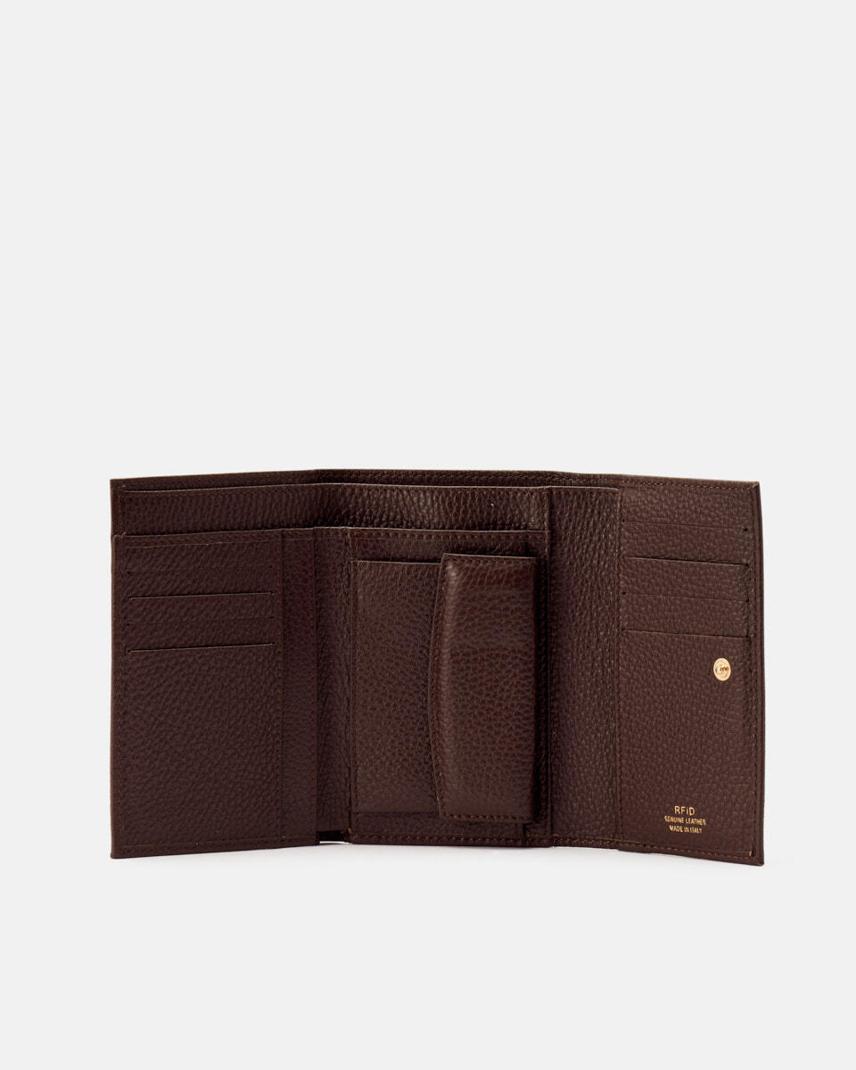 Continental wallet Chocolate  - Women's Wallets - Women's Wallets - Wallets - Cuoieria Fiorentina