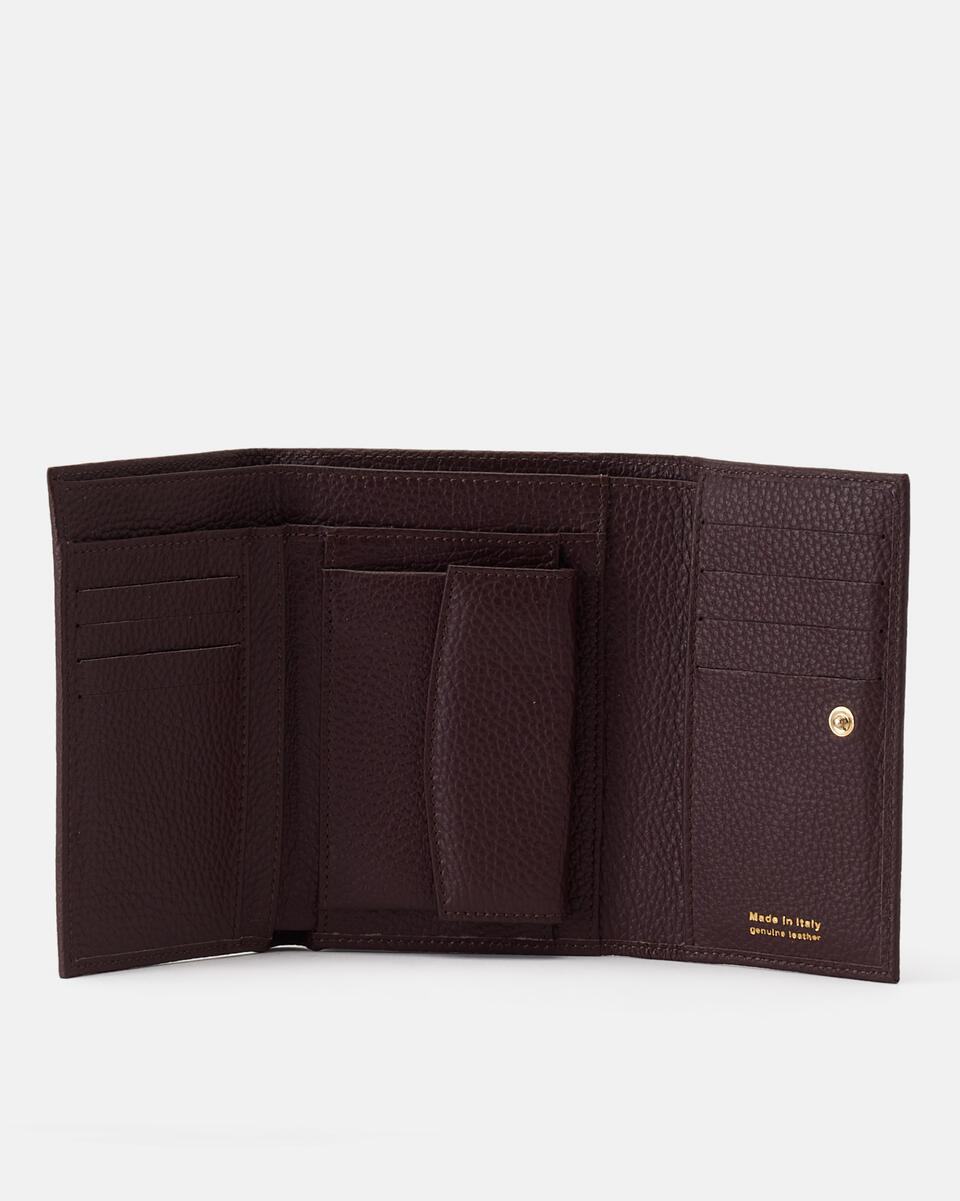 Velvet portafoglio bifold Coffee  - Portafogli Donna - Portafogli Donna - Portafogli - Cuoieria Fiorentina
