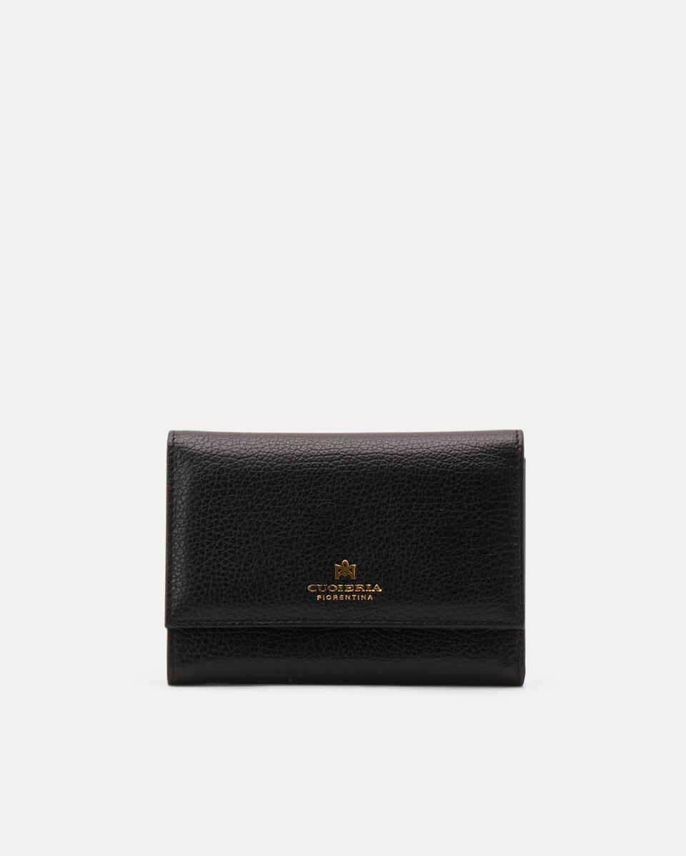 Velvet portafoglio bifold Nero  - Portafogli Donna - Portafogli Donna - Portafogli - Cuoieria Fiorentina