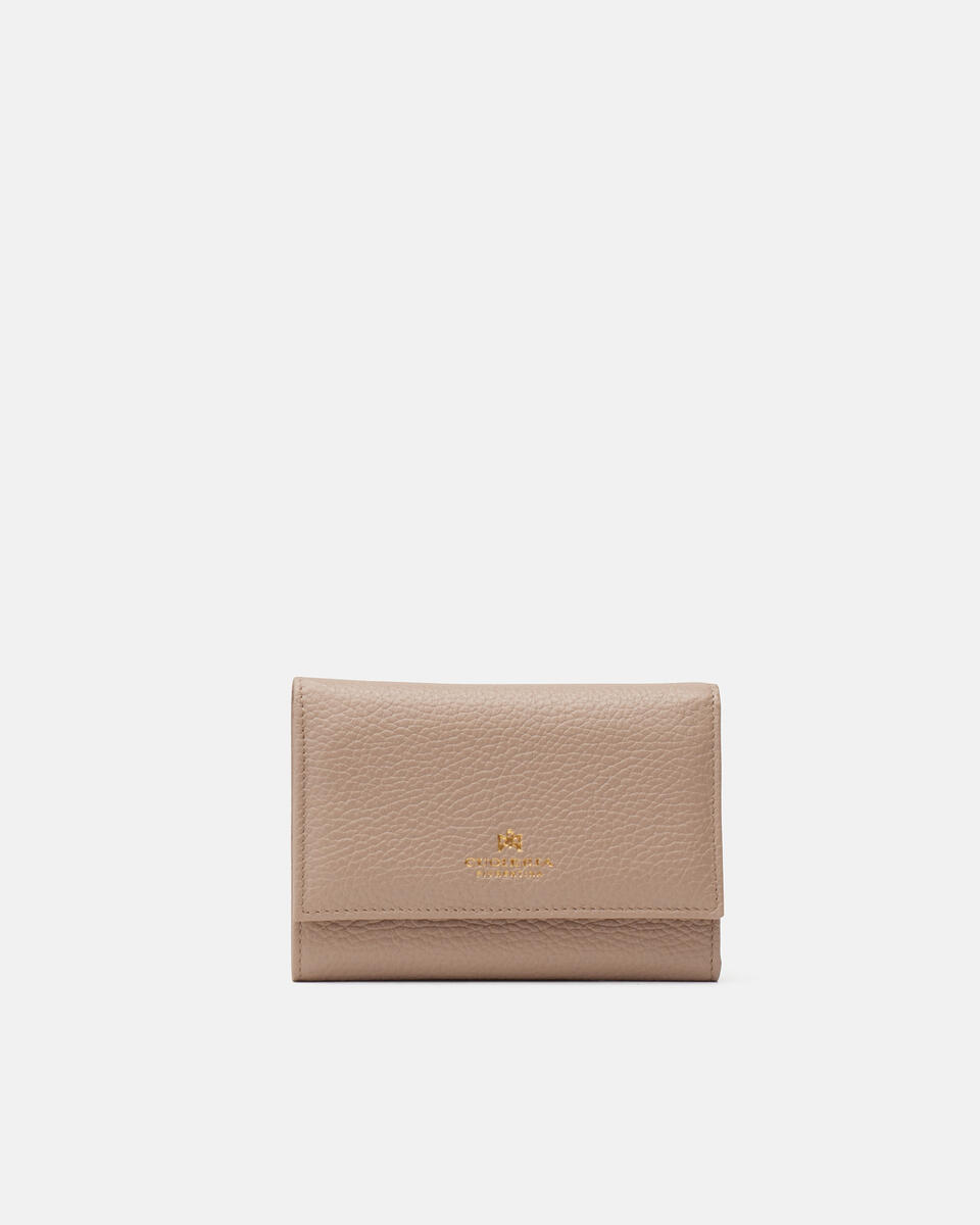 Velvet portafoglio bifold Taupe  - Portafogli Donna - Portafogli - Cuoieria Fiorentina