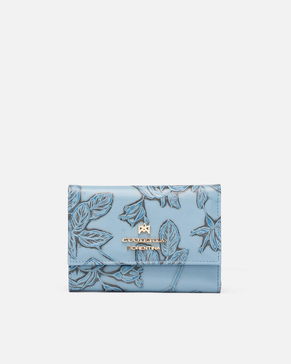 Continental wallet Light blue  - Women's Wallets - Women's Wallets - Wallets - Cuoieria Fiorentina