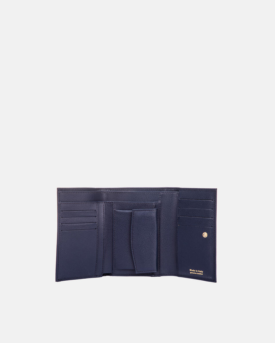 Bella portafoglio bifold Navy  - Portafogli Donna - Portafogli Donna - Portafogli - Cuoieria Fiorentina