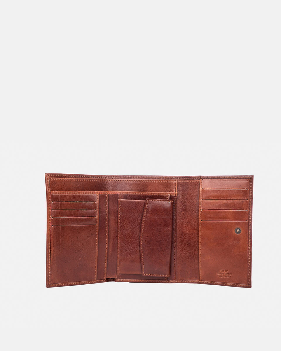 Continental wallet Brown  - Women's Wallets - Women's Wallets - Wallets - Cuoieria Fiorentina
