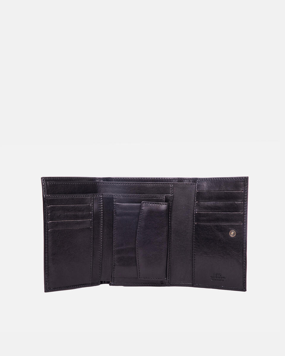 W&C portafoglio bifold Nero  - Portafogli Donna - Portafogli Donna - Portafogli - Cuoieria Fiorentina