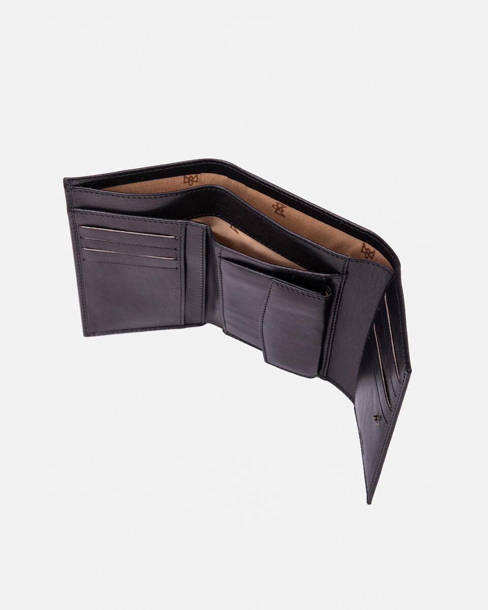 W&C portafoglio bifold Nero  - Portafogli Donna - Portafogli Donna - Portafogli - Cuoieria Fiorentina