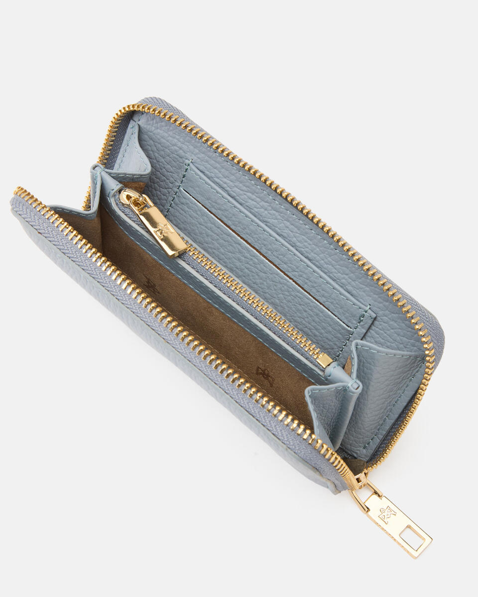MINI ZIP AROUND WALLET Cloud  - Women's Wallets - Wallets - Cuoieria Fiorentina